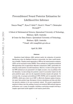 Preconditioned Neural Posterior Estimation for Likelihood-free Inference