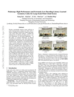 Pointsoup: High-Performance and Extremely Low-Decoding-Latency Learned
  Geometry Codec for Large-Scale Point Cloud Scenes