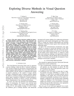Exploring Diverse Methods in Visual Question Answering