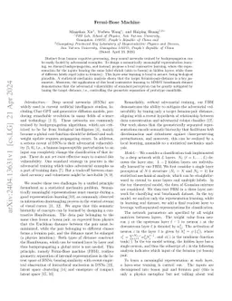 Fermi-Bose Machine achieves both generalization and adversarial
  robustness