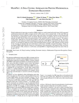 MathNet: A Data-Centric Approach for Printed Mathematical Expression
  Recognition
