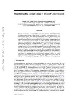 Elucidating the Design Space of Dataset Condensation