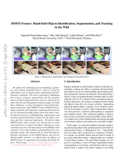HOIST-Former: Hand-held Objects Identification, Segmentation, and
  Tracking in the Wild
