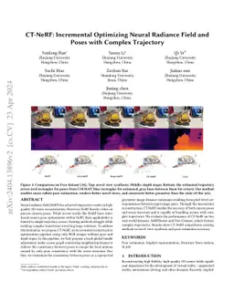 CT-NeRF: Incremental Optimizing Neural Radiance Field and Poses with
  Complex Trajectory