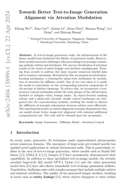 Towards Better Text-to-Image Generation Alignment via Attention
  Modulation