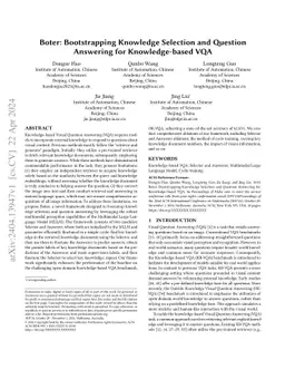 Self-Bootstrapped Visual-Language Model for Knowledge Selection and
  Question Answering