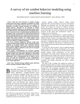 A survey of air combat behavior modeling using machine learning
