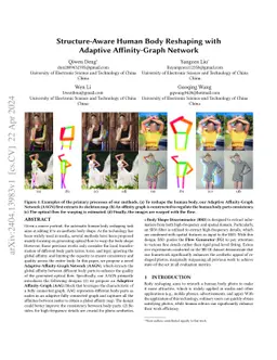 Structure-Aware Human Body Reshaping with Adaptive Affinity-Graph Network