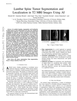 Lumbar Spine Tumor Segmentation and Localization in T2 MRI Images Using
  AI