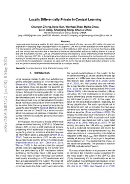 Locally Differentially Private In-Context Learning