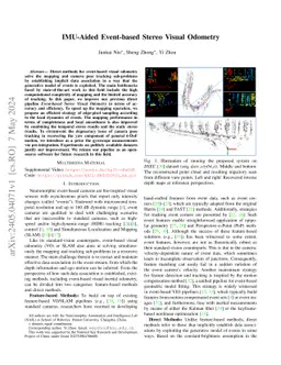 IMU-Aided Event-based Stereo Visual Odometry