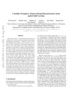 A Stealthy Wrongdoer: Feature-Oriented Reconstruction Attack against
  Split Learning
