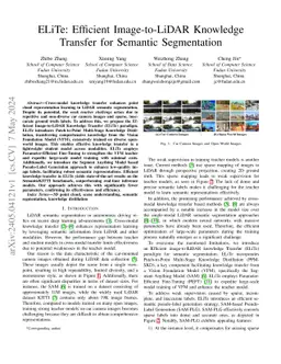 ELiTe: Efficient Image-to-LiDAR Knowledge Transfer for Semantic
  Segmentation