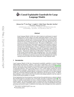 A Causal Explainable Guardrails for Large Language Models