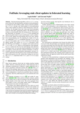 FedStale: leveraging stale client updates in federated learning