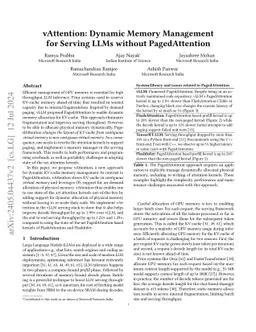 vAttention: Dynamic Memory Management for Serving LLMs without PagedAttention