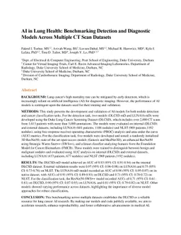 Reproducible Benchmarking for Lung Nodule Detection and Malignancy Classification Across Multiple Low-Dose CT Datasets