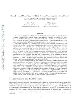 Simpler and More General Distributed Coloring Based on Simple List
  Defective Coloring Algorithms