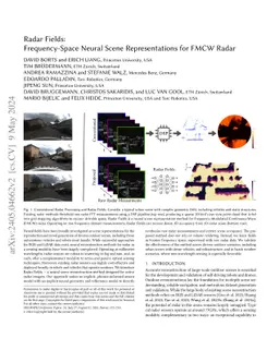 Radar Fields: Frequency-Space Neural Scene Representations for FMCW
  Radar