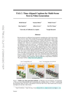 TALC: Time-Aligned Captions for Multi-Scene Text-to-Video Generation