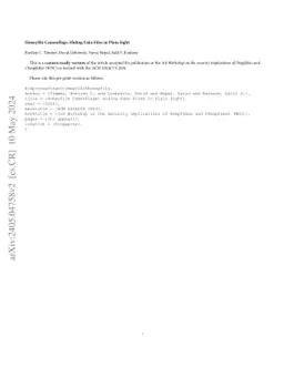 Honeyfile Camouflage: Hiding Fake Files in Plain Sight