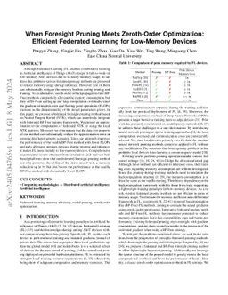 When Foresight Pruning Meets Zeroth-Order Optimization: Efficient
  Federated Learning for Low-Memory Devices