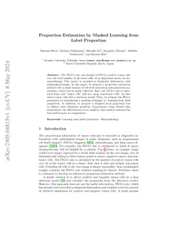 Proportion Estimation by Masked Learning from Label Proportion