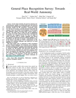 General Place Recognition Survey: Towards Real-World Autonomy