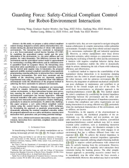 Guarding Force: Safety-Critical Compliant Control for Robot-Environment
  Interaction