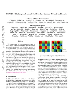 MIPI 2024 Challenge on Demosaic for HybridEVS Camera: Methods and
  Results
