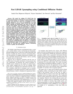 Fast LiDAR Upsampling using Conditional Diffusion Models