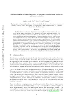 Guiding adaptive shrinkage by co-data to improve regression-based
  prediction and feature selection