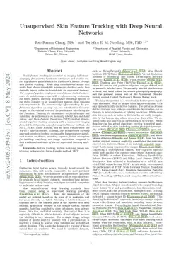 Unsupervised Skin Feature Tracking with Deep Neural Networks