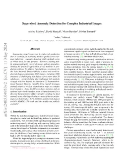 Supervised Anomaly Detection for Complex Industrial Images