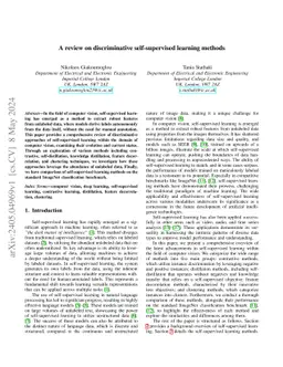 A Review on Discriminative Self-supervised Learning Methods in Computer Vision