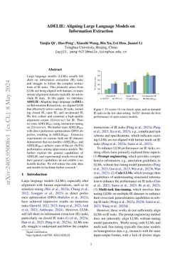 ADELIE: Aligning Large Language Models on Information Extraction