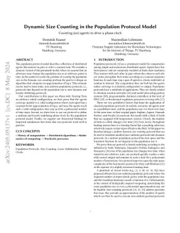 Dynamic Size Counting in the Population Protocol Model