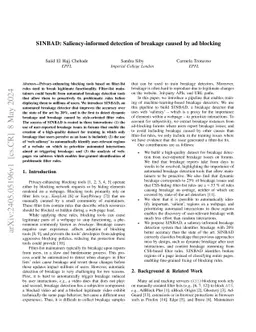 SINBAD: Saliency-informed detection of breakage caused by ad blocking