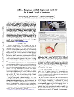 SuFIA: Language-Guided Augmented Dexterity for Robotic Surgical
  Assistants