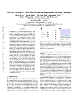 Relevant Irrelevance: Generating Alterfactual Explanations for Image
  Classifiers