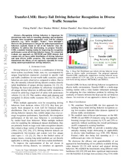 Transfer-LMR: Heavy-Tail Driving Behavior Recognition in Diverse Traffic
  Scenarios