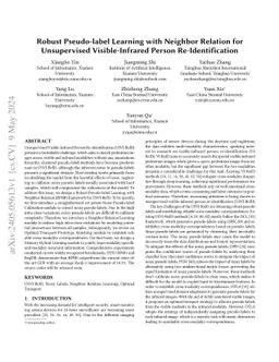 Robust Pseudo-label Learning with Neighbor Relation for Unsupervised
  Visible-Infrared Person Re-Identification