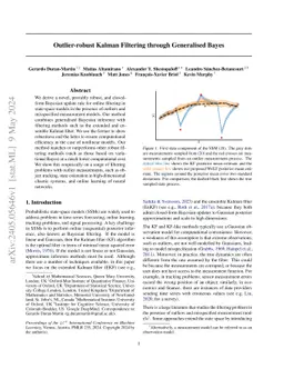 Outlier-robust Kalman Filtering through Generalised Bayes
