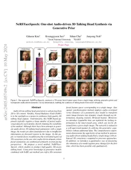 NeRFFaceSpeech: One-shot Audio-driven 3D Talking Head Synthesis via
  Generative Prior