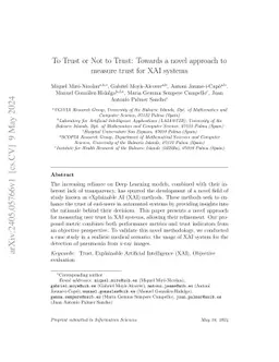 Towards a Novel Measure of User Trust in XAI Systems
