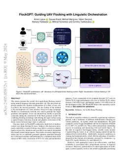 FlockGPT: Guiding UAV Flocking with Linguistic Orchestration
