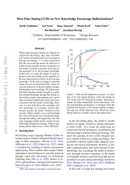 Does Fine-Tuning LLMs on New Knowledge Encourage Hallucinations?