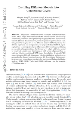 Distilling Diffusion Models into Conditional GANs