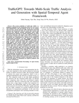 TrafficGPT: Towards Multi-Scale Traffic Analysis and Generation with
  Spatial-Temporal Agent Framework
