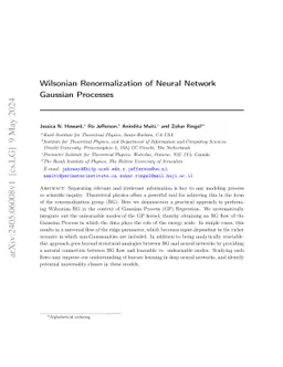 Wilsonian Renormalization of Neural Network Gaussian Processes
